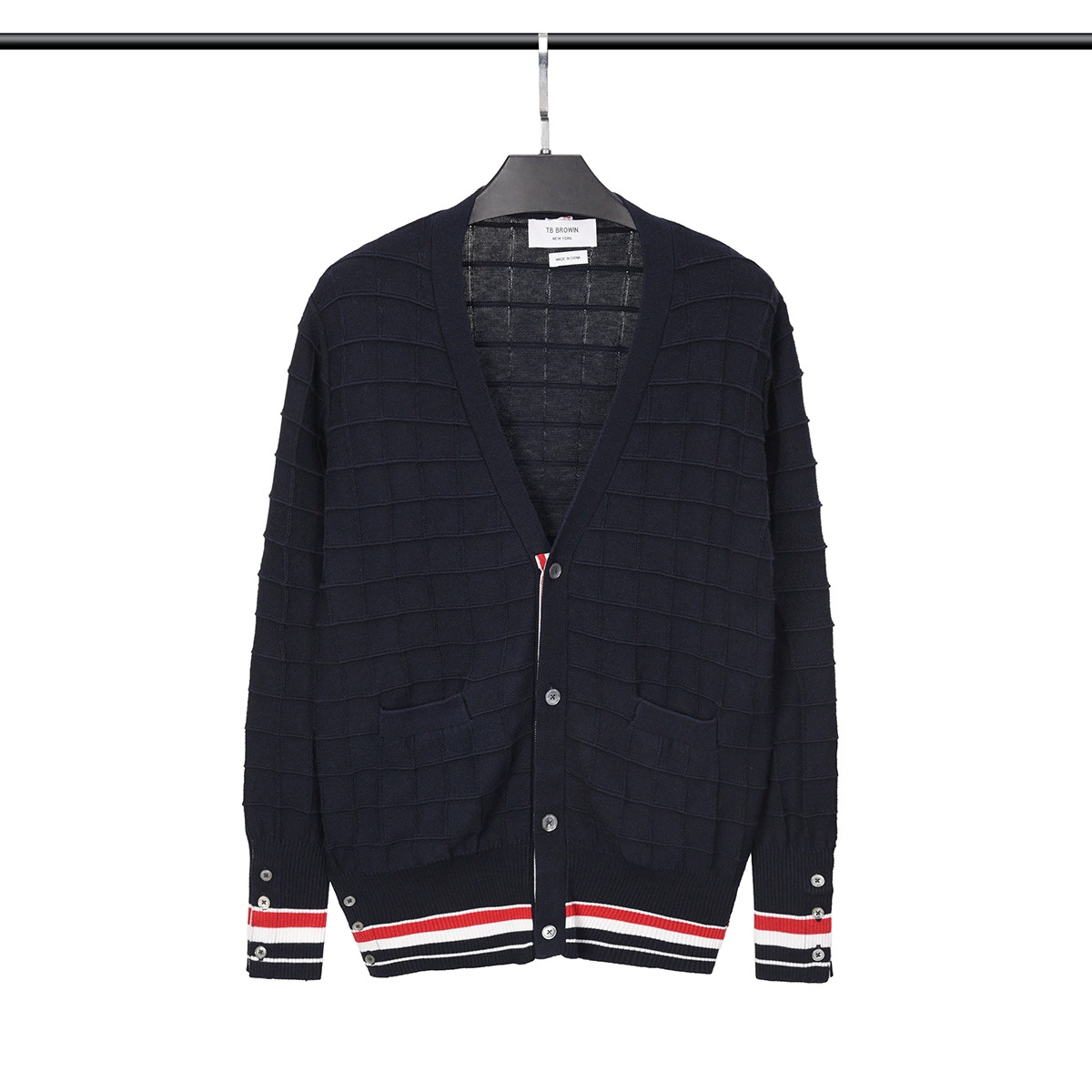 Premium Cotton V-Neck Cardigan - Classic Knit Sweater