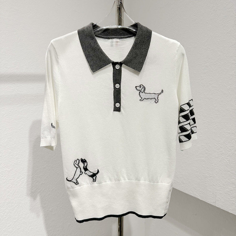 Thom BrowneWomen's Four-Bar Stripe Polo Shirt - Japanese Cotton