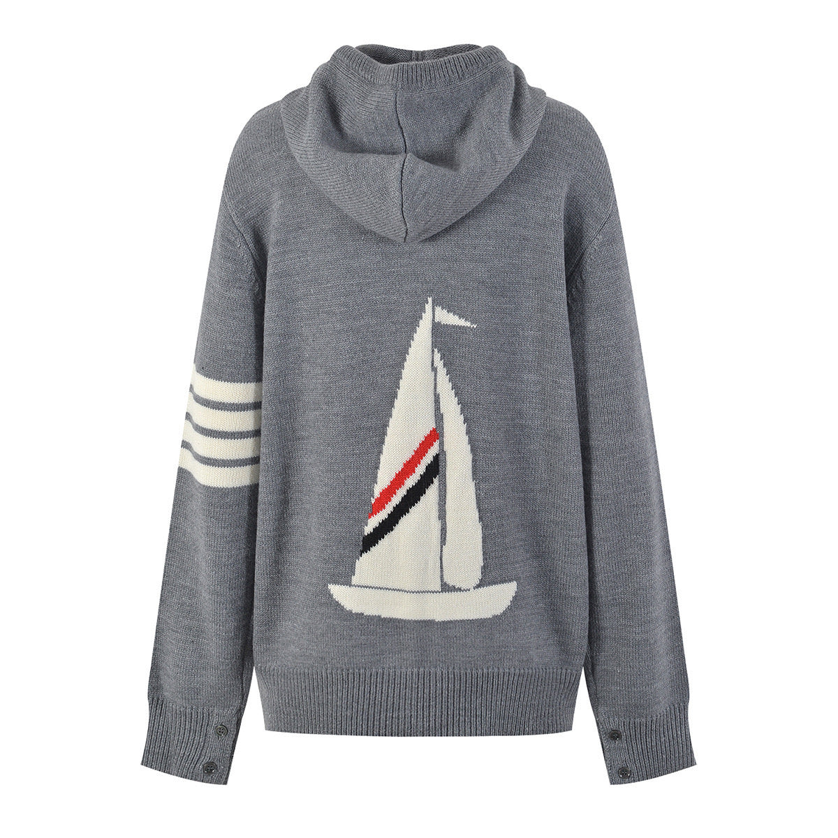 Thom BrowneV-Neck Knitted Cardigan