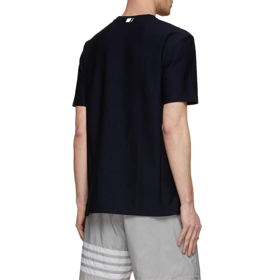 Thom BrowneAnchor embroidery T-shirt