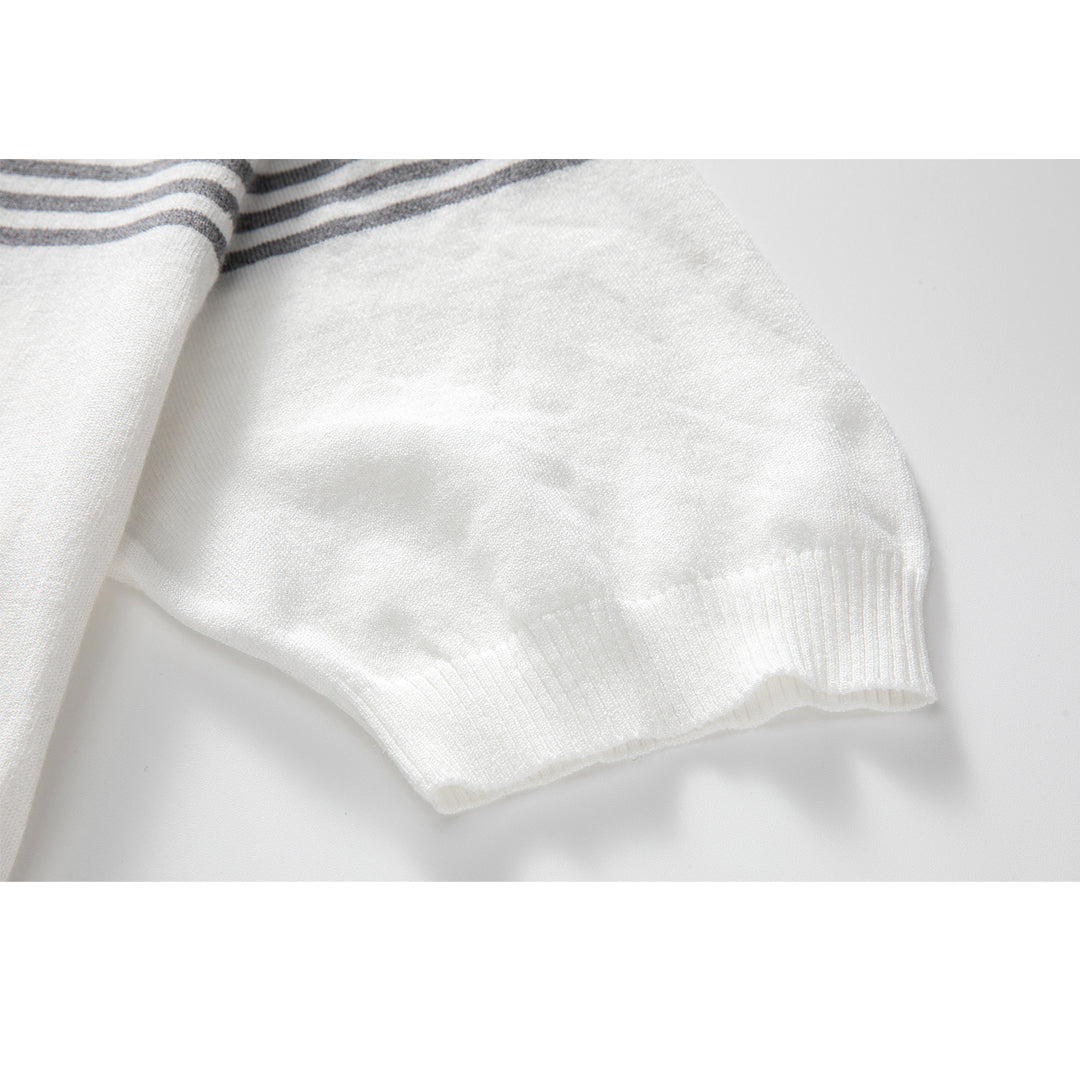 Thom BrowneGrey POLO Shirt
