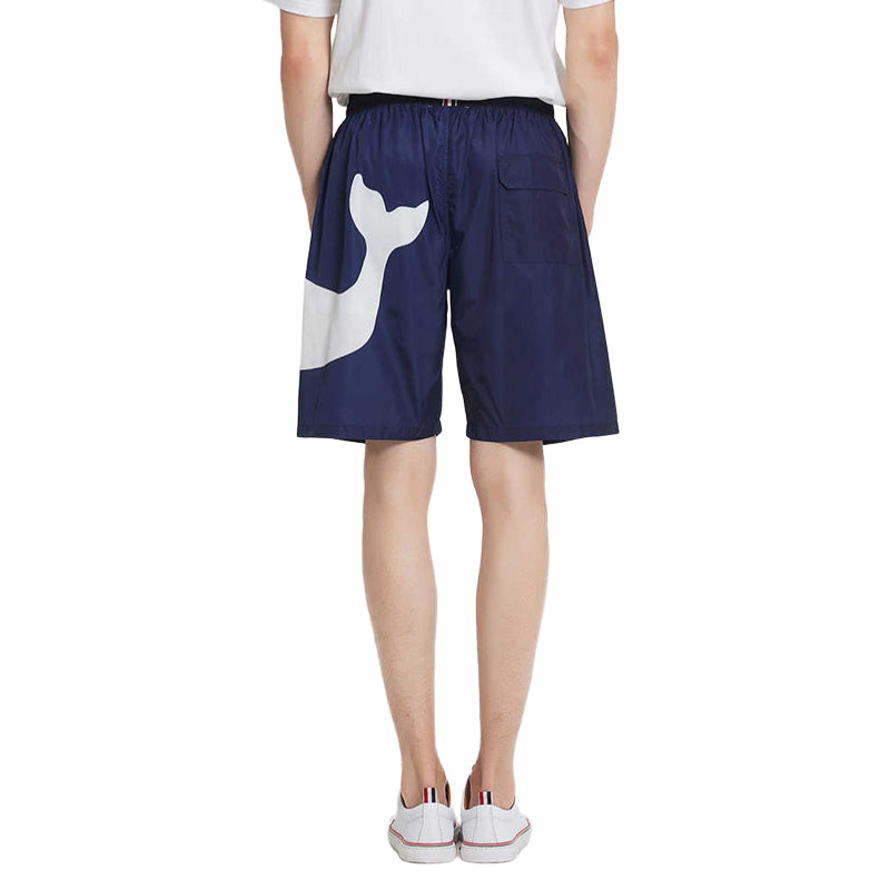 Thom BrowneMen's Beach Shorts - Signature Grosgrain Loop Tab