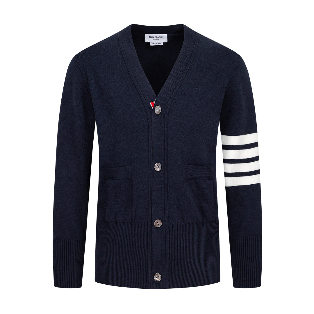Thom BrowneV-Neck Knitted Cardigan