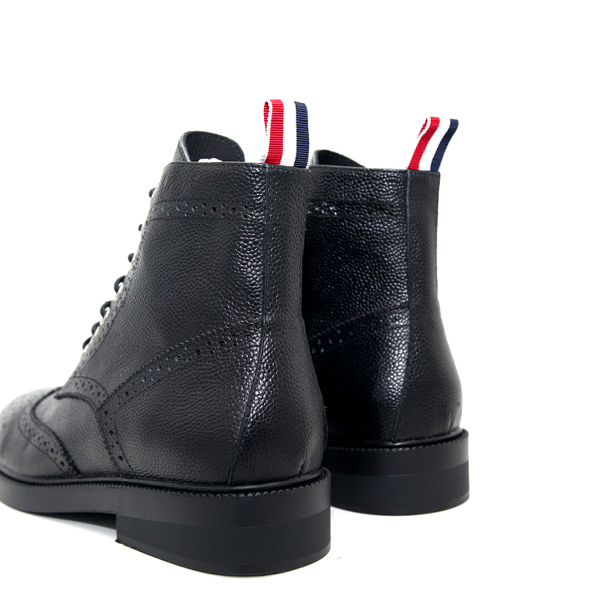 Thom BrowneMen's Top-Tier Premium Leather Dress Shoes with Grosgrain Buckle - Luxury Craftsmanship