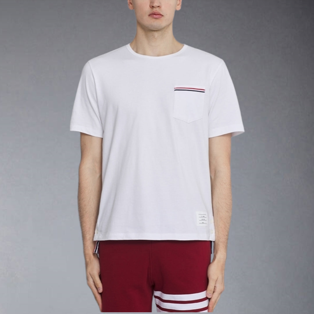 Thom BrowneCouple's Cotton Henley Shirt | 100% Cotton | Made in Japan