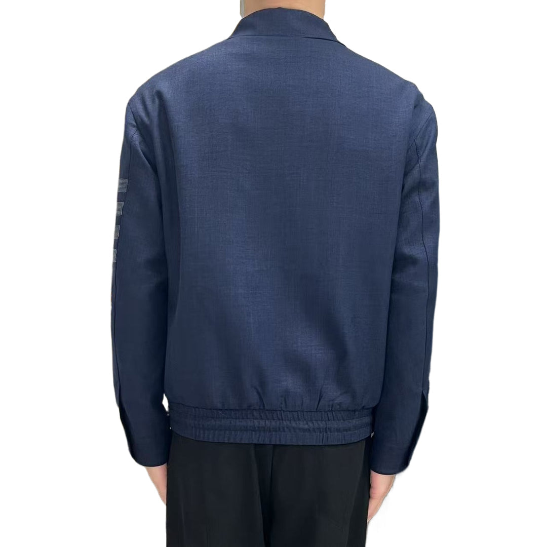 Thom BrowneMen's 4-Bar Casual Jacket with Signature Grosgrain Detail