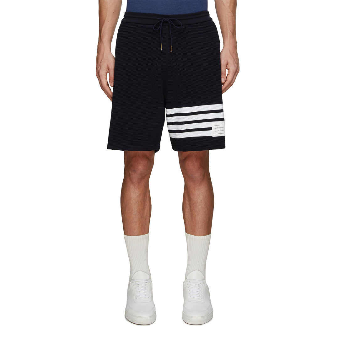 Thom BrowneMen's Sports Shorts - 100% Cotton Made in Japan with 4-Bar Detail