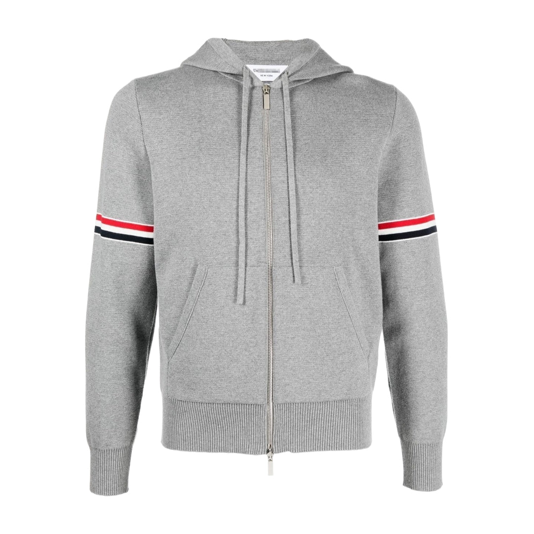 Rainbow Stripe Hoodie - Premium Athletic Zip-Up