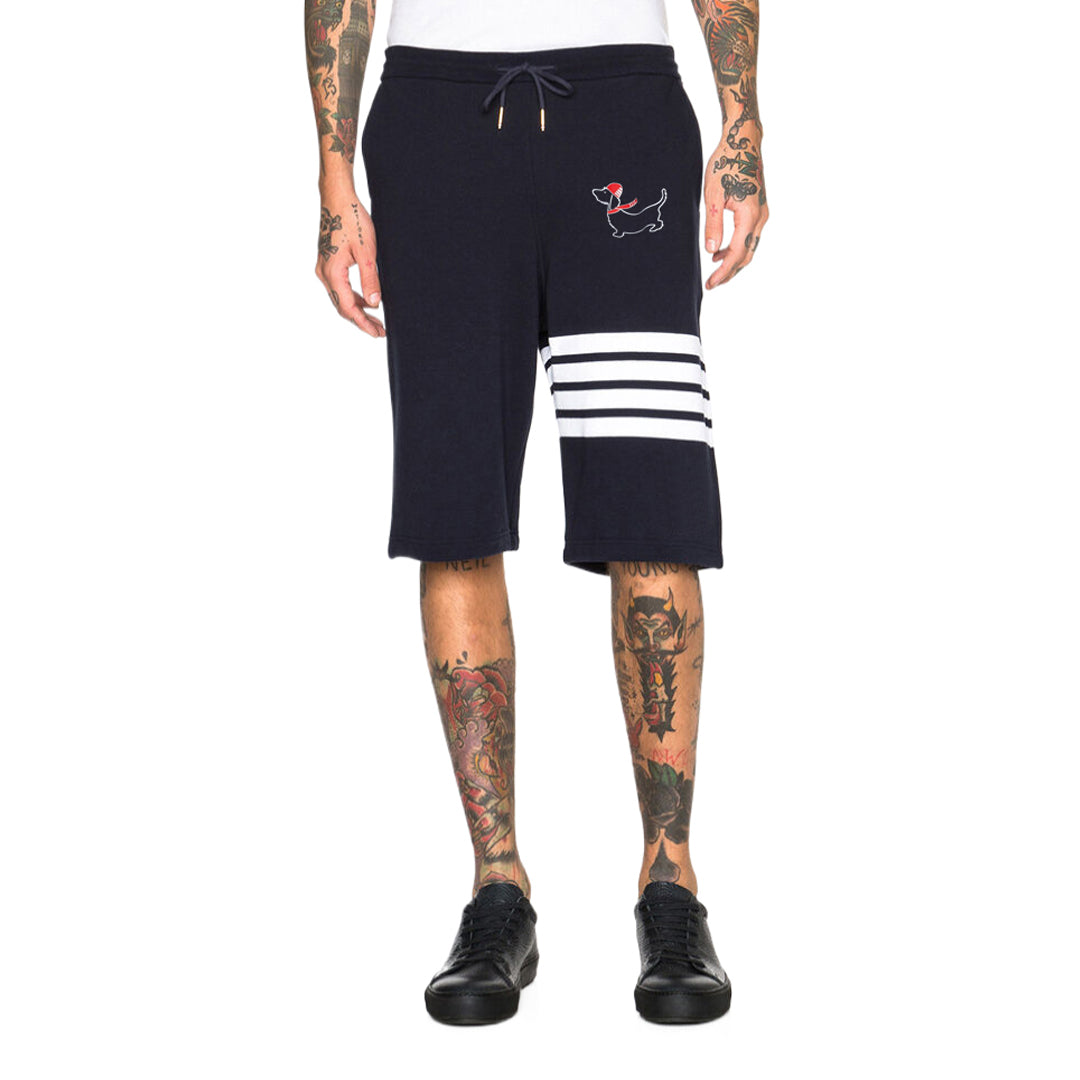 Thom BrowneMen's Sports Shorts - 100% Cotton Made in Japan with 4-Bar Detail