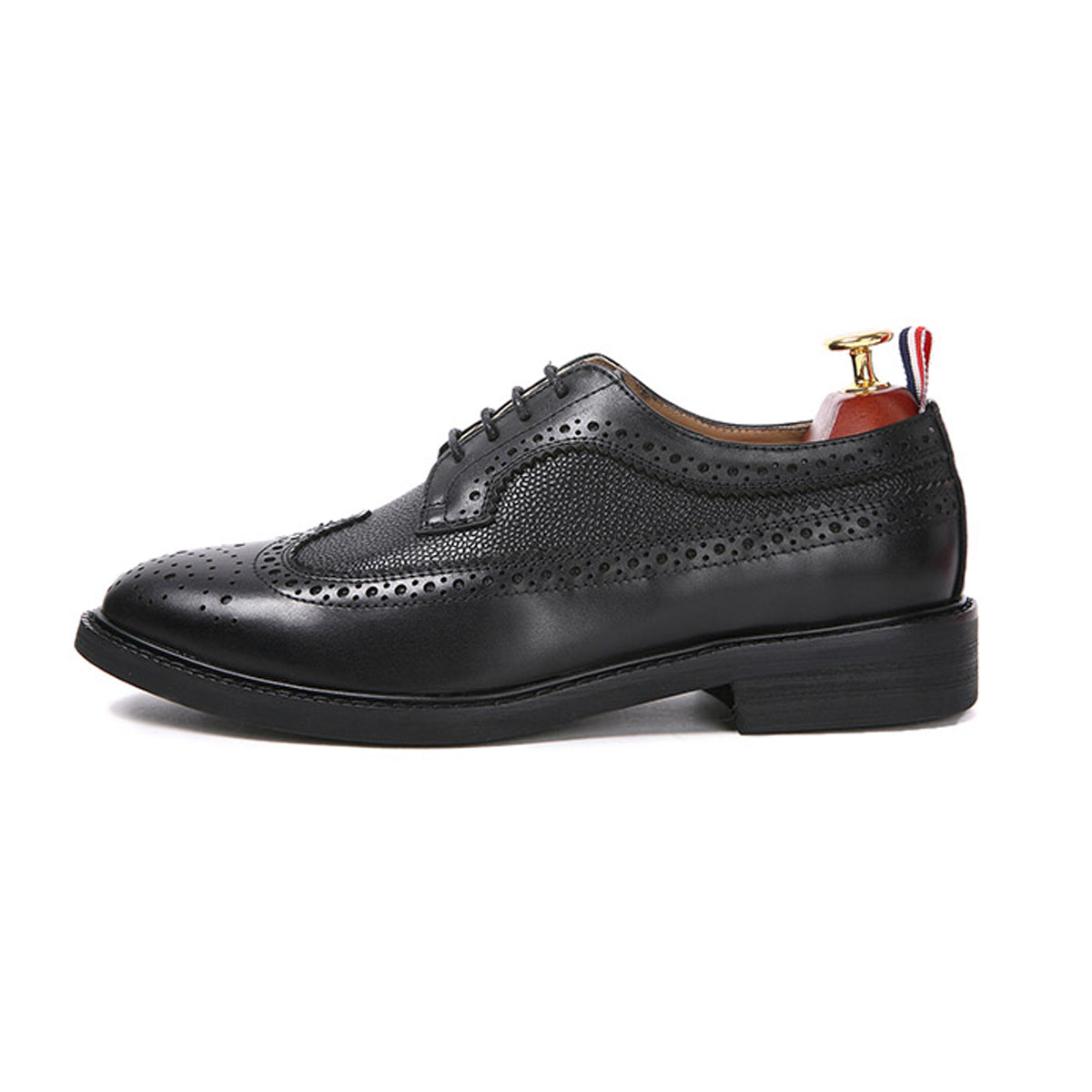 Thom BrowneMen's Premium Business Leather Shoes with Grosgrain Buckle - Professional Confidence
