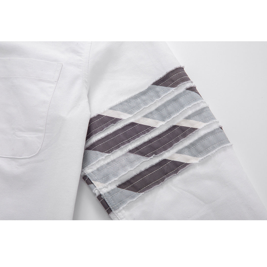 Thom BrowneMen's Business Oxford Shirt - 100% Cotton Button-Front Dress Shirt