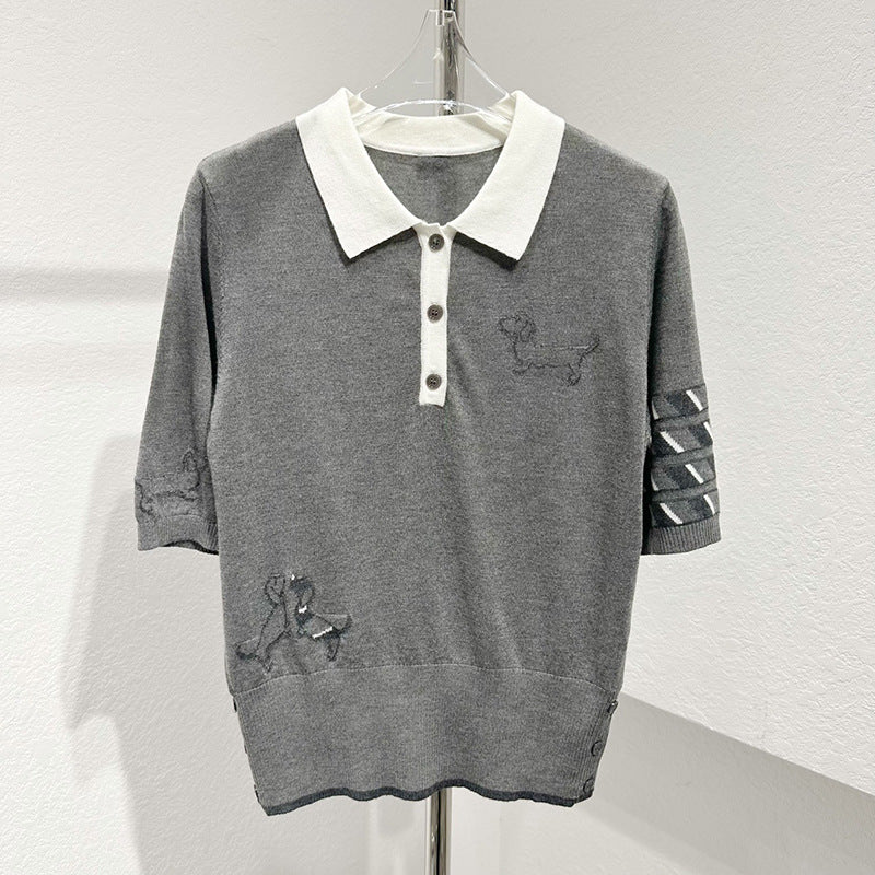 Thom BrowneWomen's Four-Bar Stripe Polo Shirt - Japanese Cotton