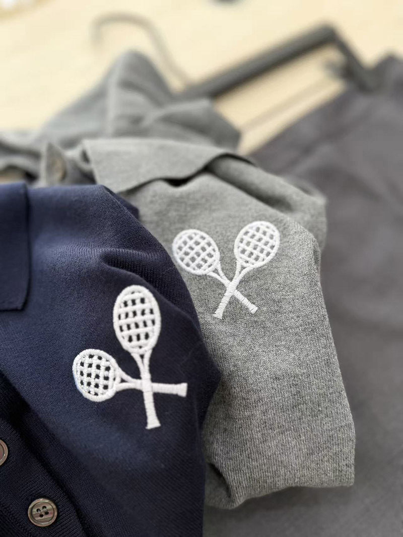 New Embroidered Knit T-Shirt