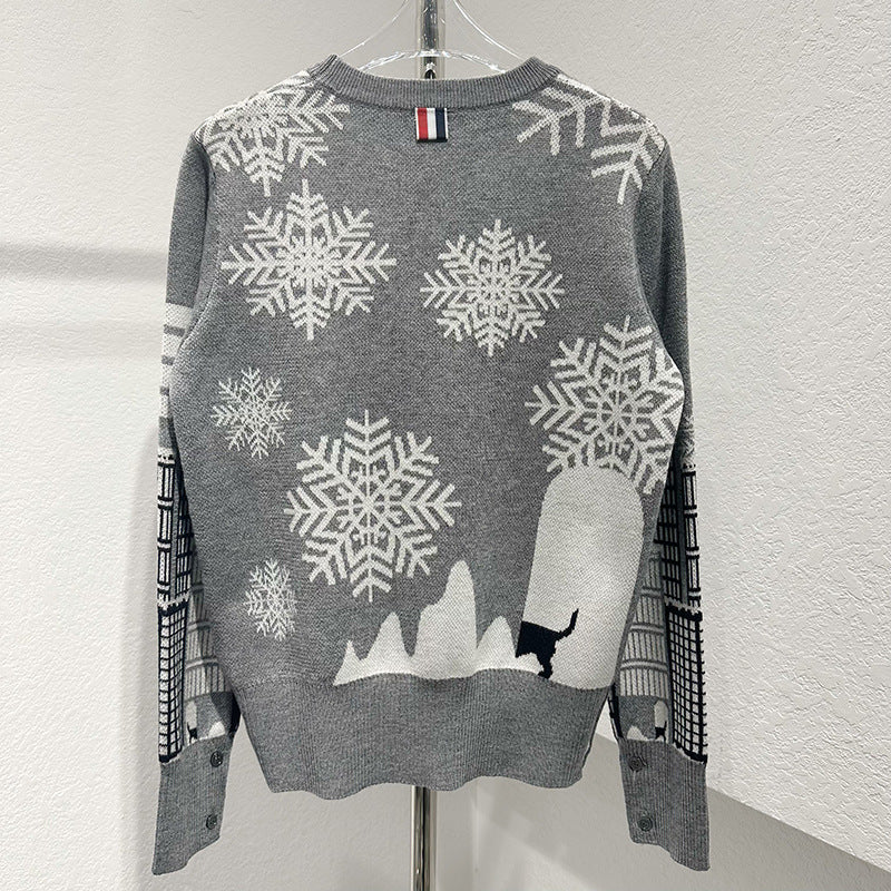 Wool knitted sweater