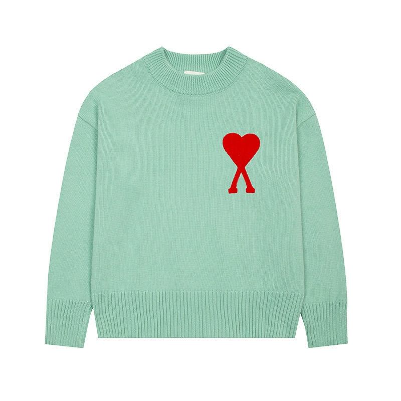 Ami Big Heart Casual Sweater