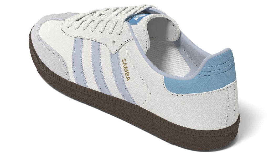 adidas Samba OG White Halo Blue Gum ID2055 - Image 4