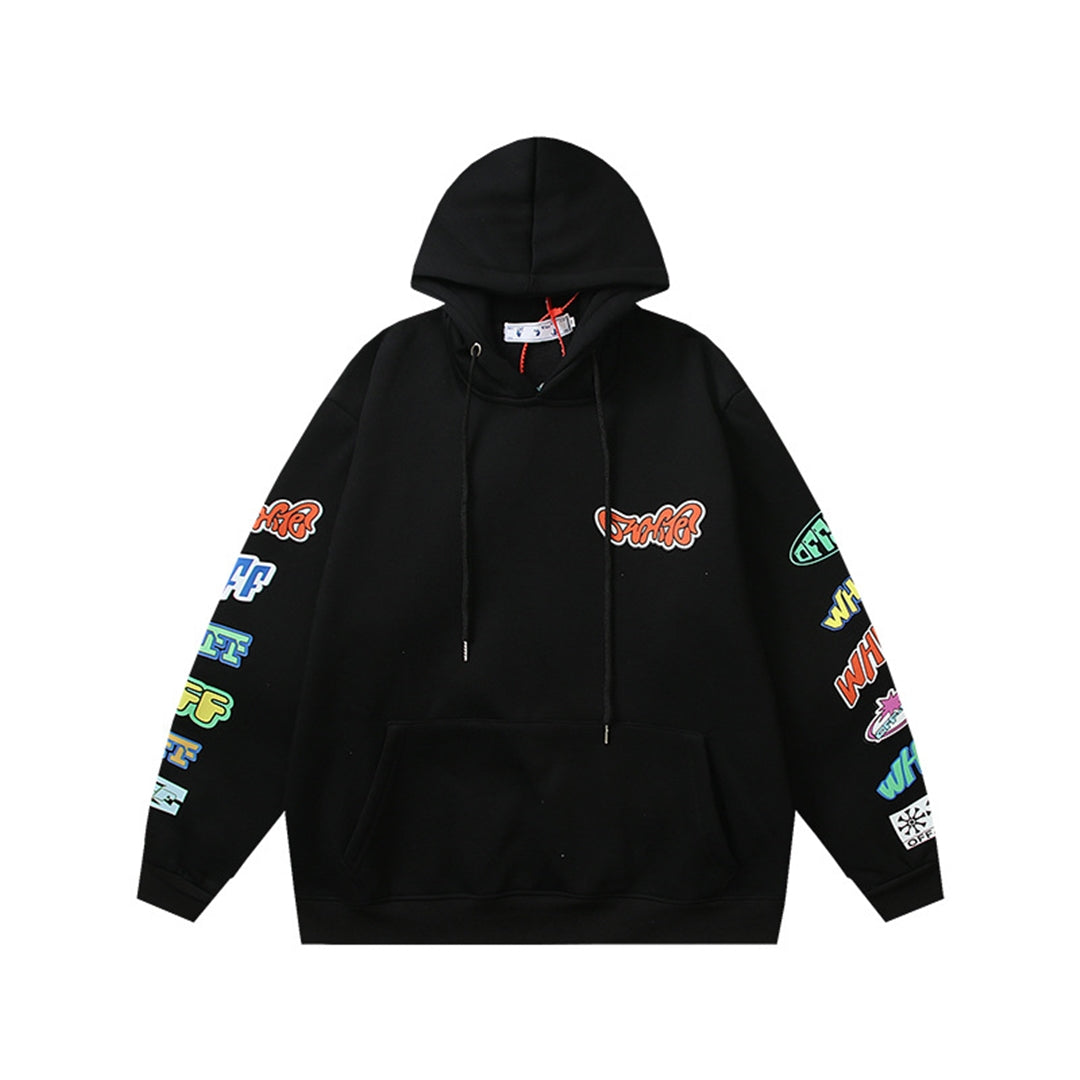 OFF Logo Print Hoodie