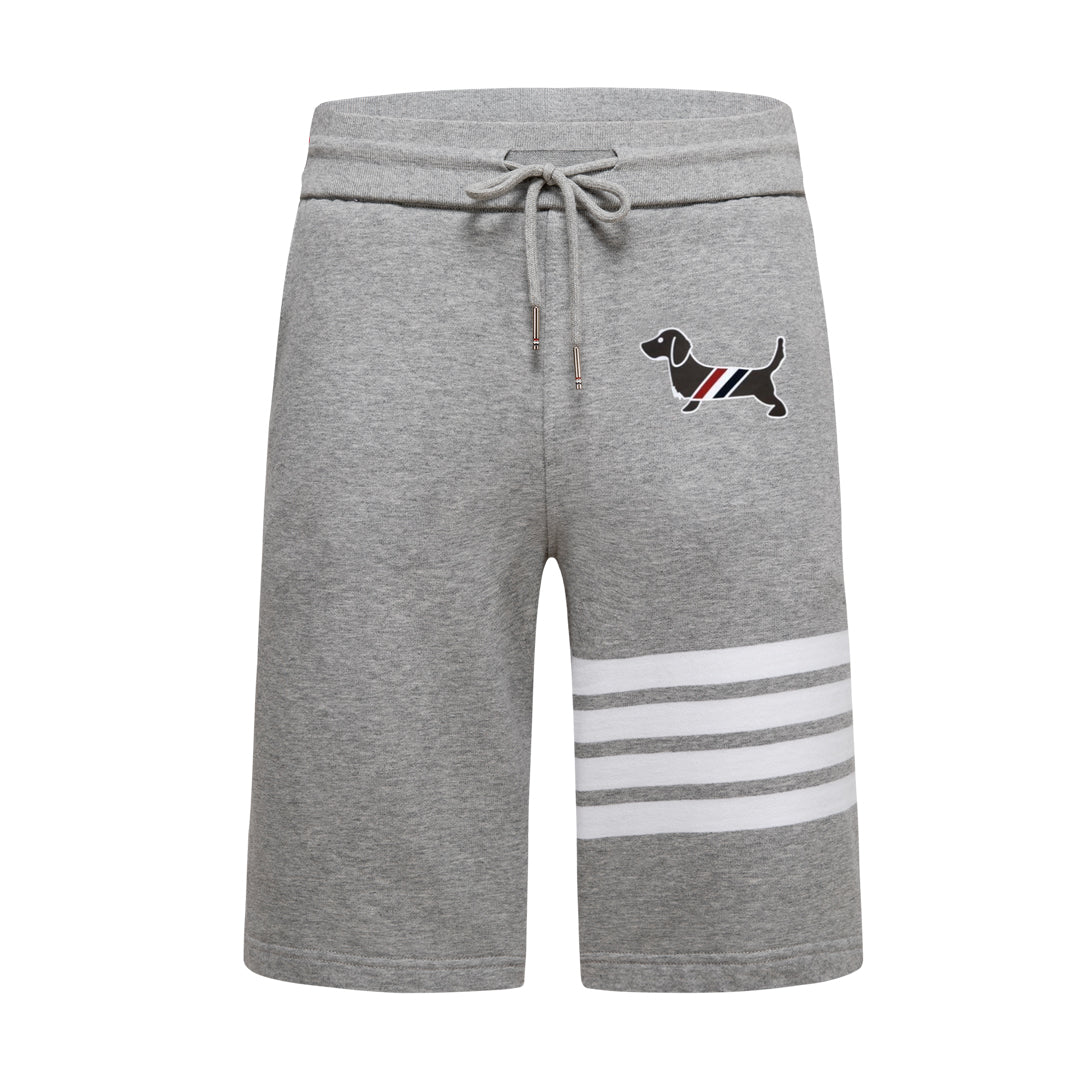 Thom BrowneMen's Sports Shorts - 100% Cotton Made in Japan with 4-Bar Detail