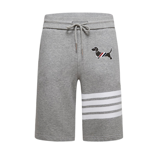 Thom BrowneMen's Sports Shorts - 100% Cotton Made in Japan with 4-Bar Detail