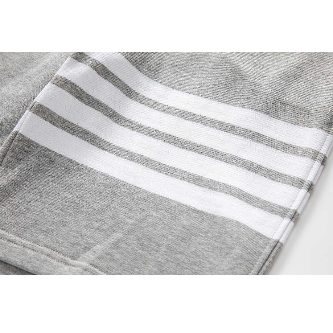 Thom BrowneMen's Sports Shorts - 100% Cotton Made in Japan with 4-Bar Detail