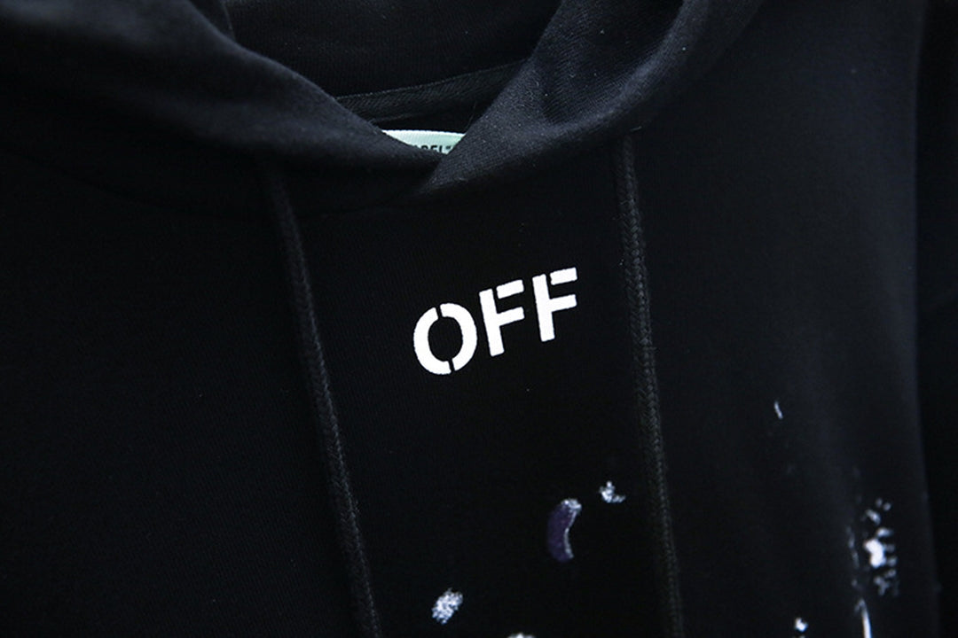 OFF-WHITELogo Print Oversized Hoodie – 100% Cotton