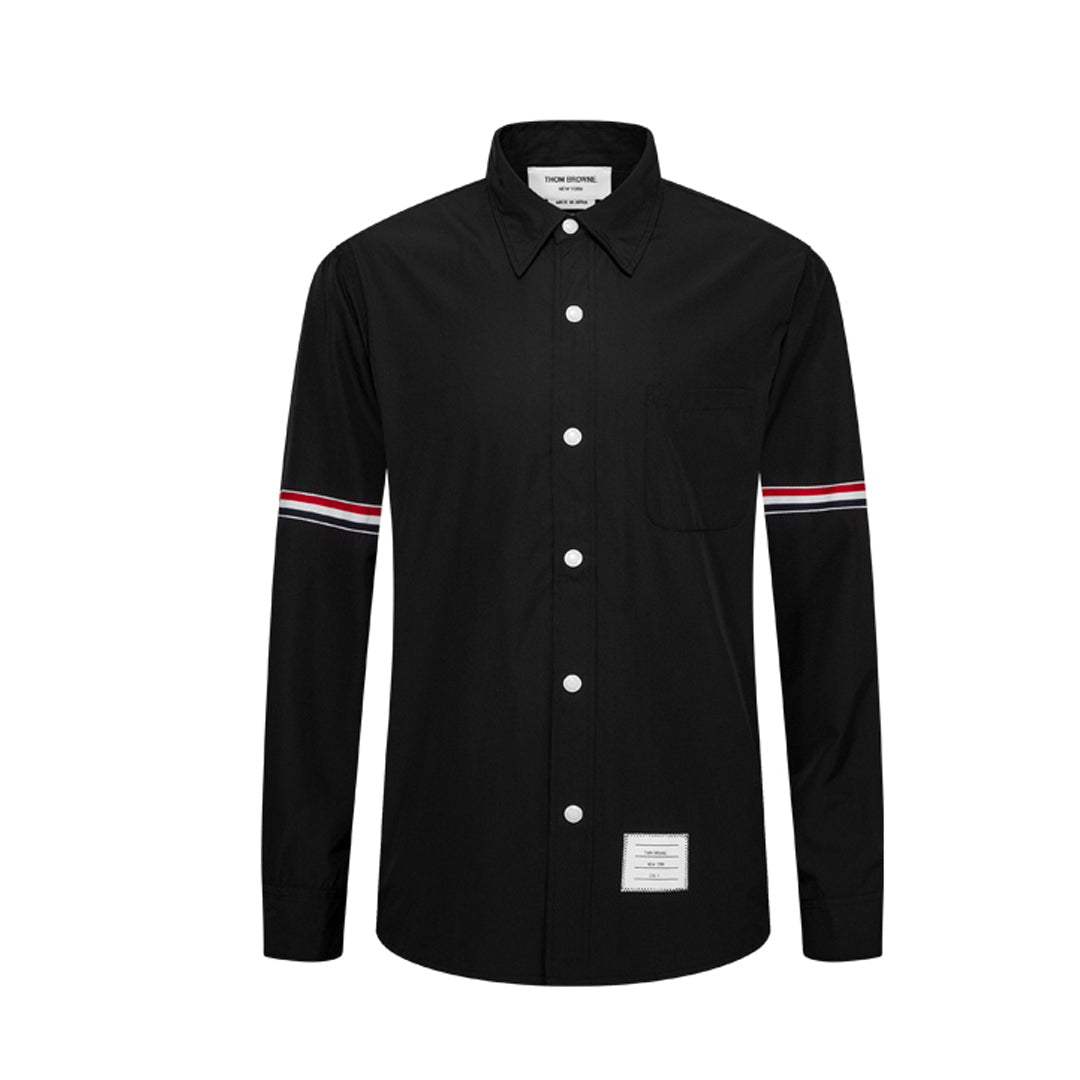 Thom BrowneMen's Business Oxford Shirt - 100% Cotton Button-Front Dress Shirt