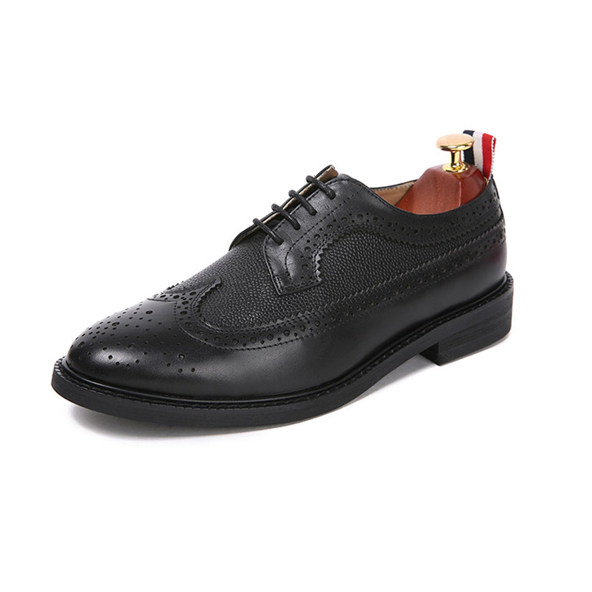 Thom BrowneMen's Premium Business Leather Shoes with Grosgrain Buckle - Professional Confidence