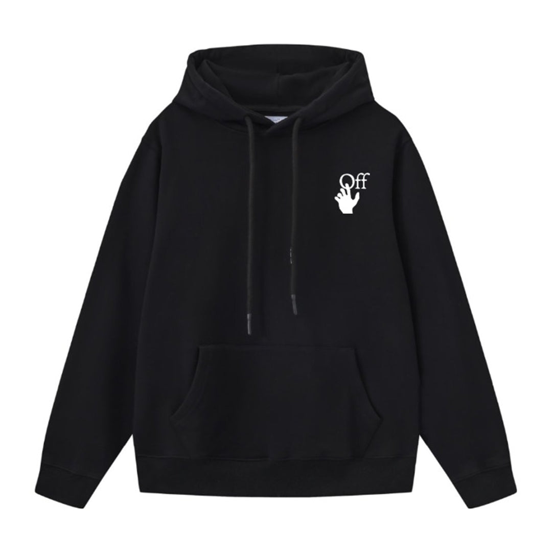 OFF-WHITELogo Print Oversized Hoodie – 100% Cotton