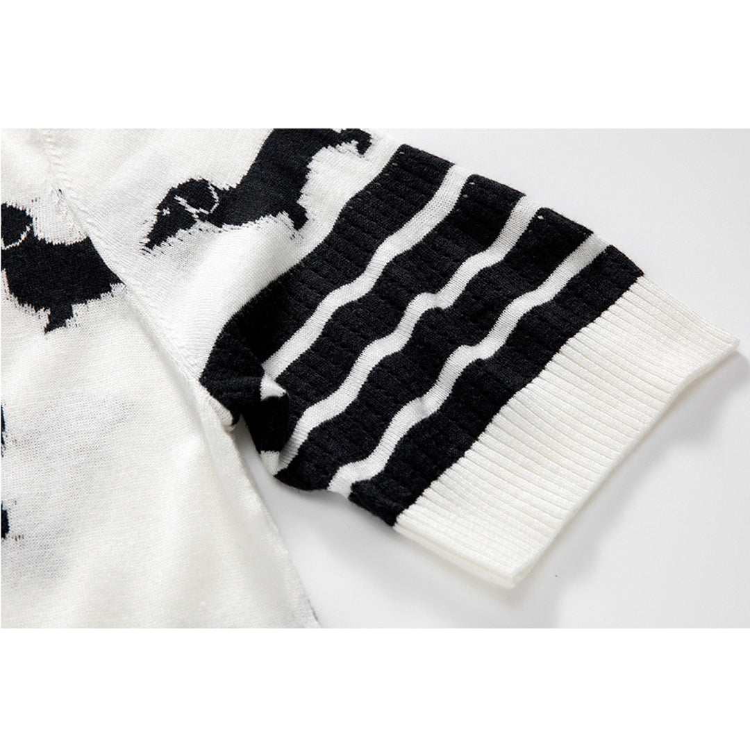Thom BrowneWomen's Puppy Graphic T-Shirt - Striped Grosgrain Detail