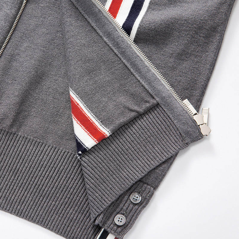 Thom Browne Knitted Zip-Up Hoodie