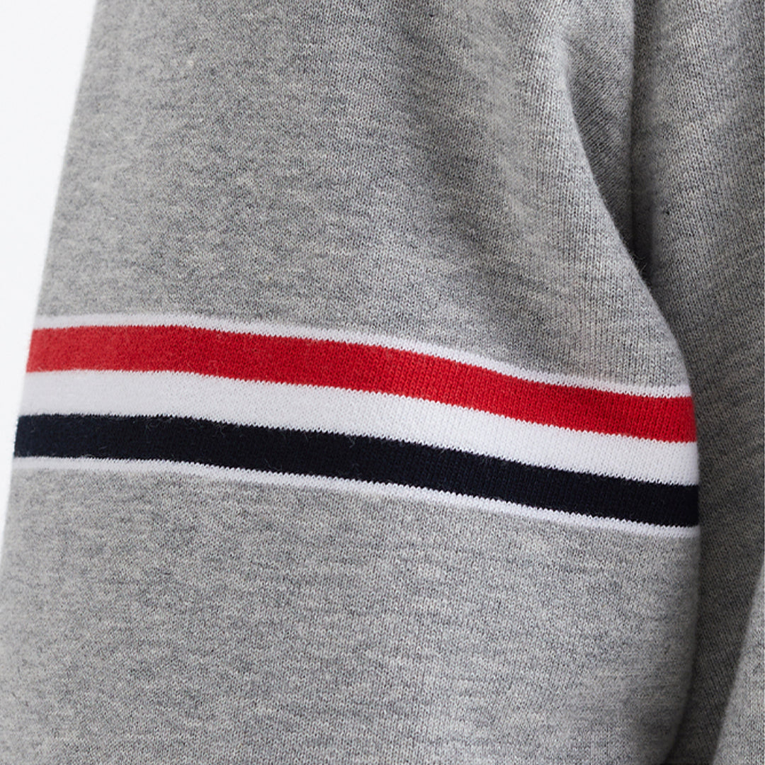 Thom Browne4-Bar Men's Embroidered Hoodie - Premium Zip-Up Sweatshirt