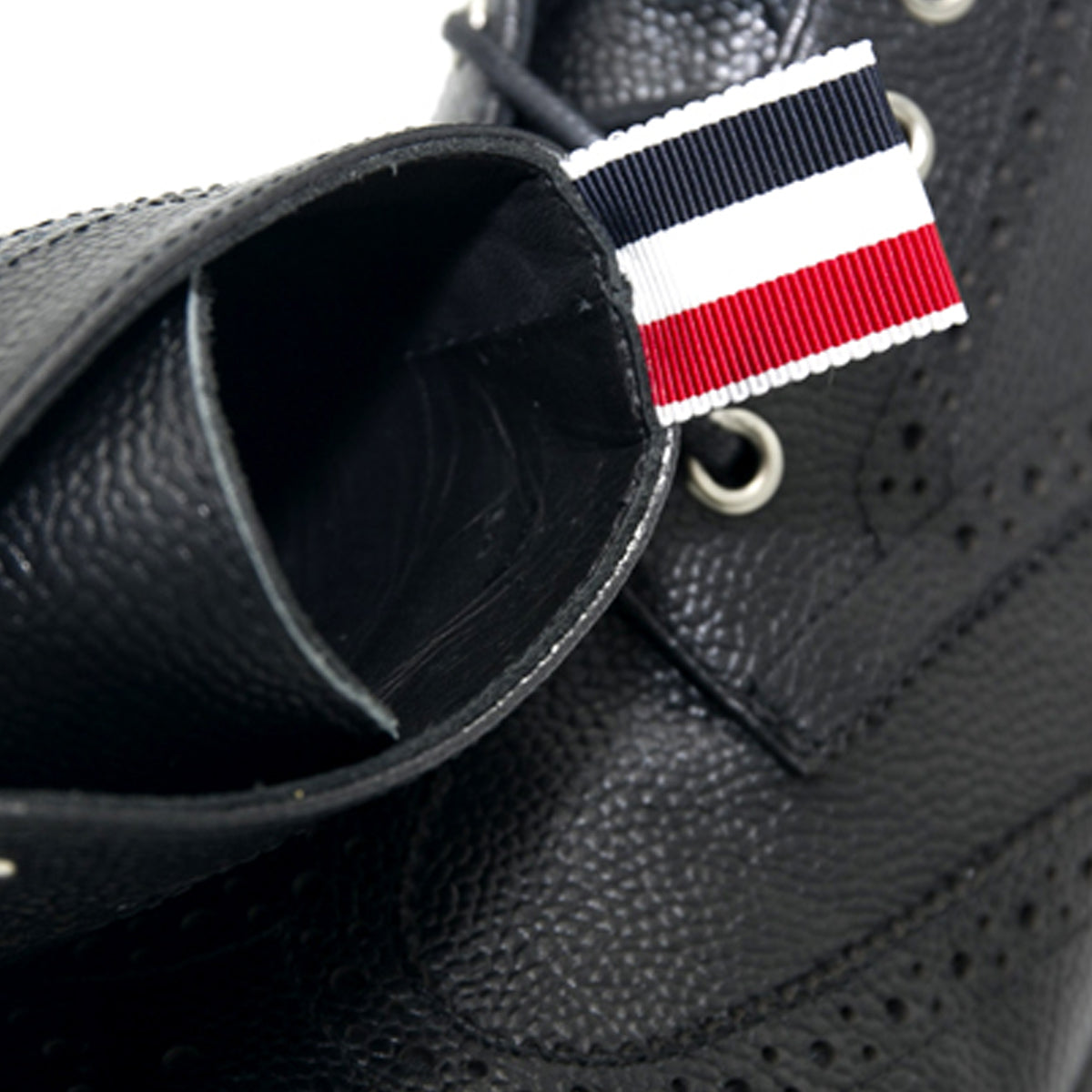 Thom BrowneMen's Top-Tier Premium Leather Dress Shoes with Grosgrain Buckle - Luxury Craftsmanship