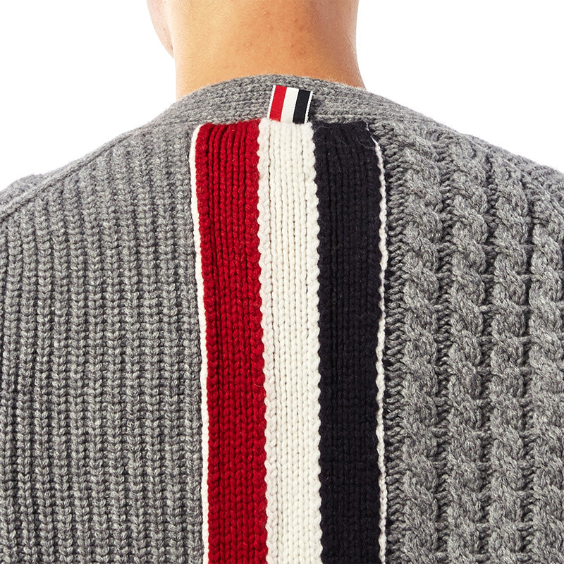Thom BrowneMen's Classic Zip-Up Jacket with Signature Grosgrain Detail