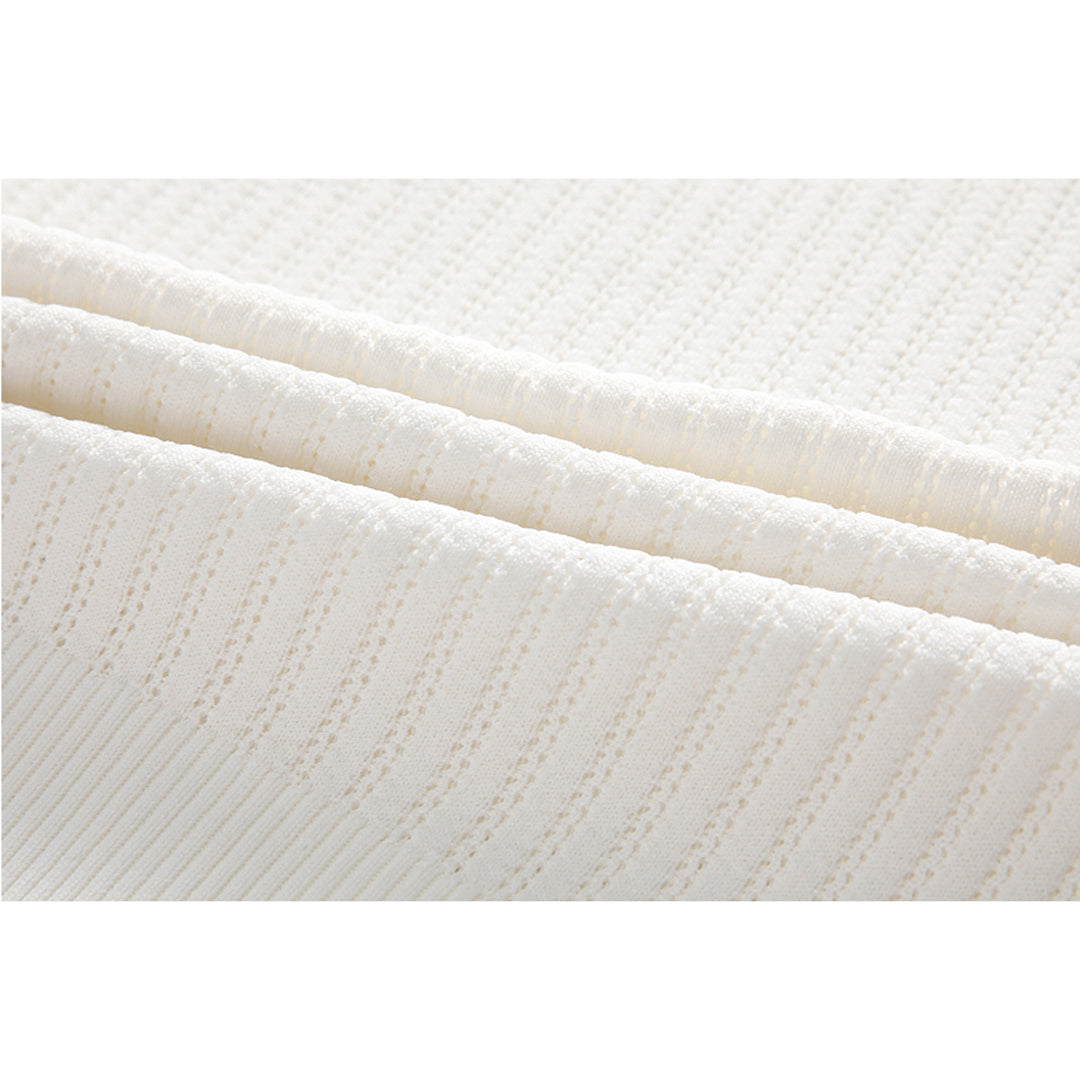 Thom BrowneWomen's Hollow Out T-Shirt - Striped Grosgrain Trim Detail