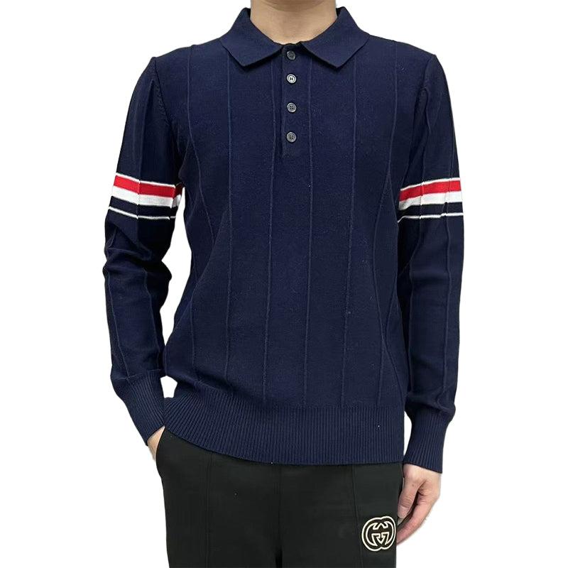 Thom BrowneClassic V-Neck Knitted Cardigan Sweater