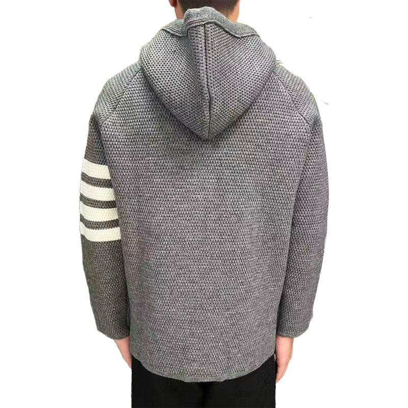 Thom BrowneClassic V-Neck Knitted Cardigan Sweater