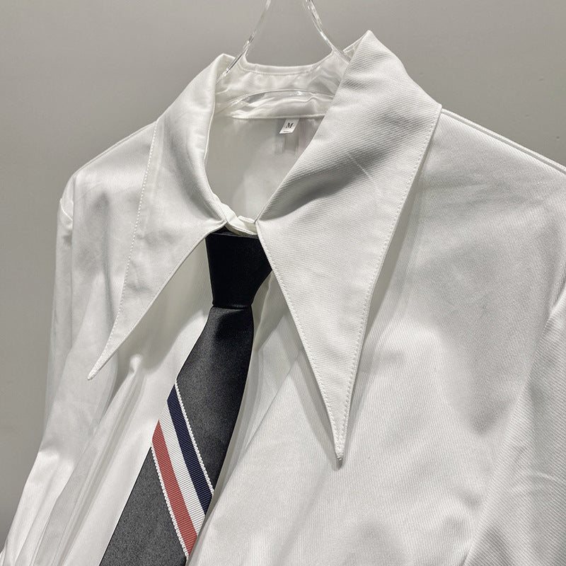 Thom BrownePremium Cotton Button-Front Shirt - Japanese Quality Women's Top