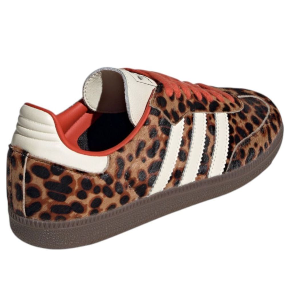 Womens adidas Samba OG Preloved Red Leopard JI2734 - Image 2