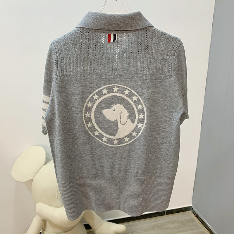 Thom BrowneWomen's Hollow Out Knit Sweater - Japanese Cotton