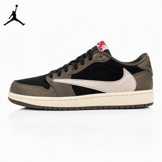Air Jordan 1 Low Black-Brown Reverse Swoosh CQ4277-001