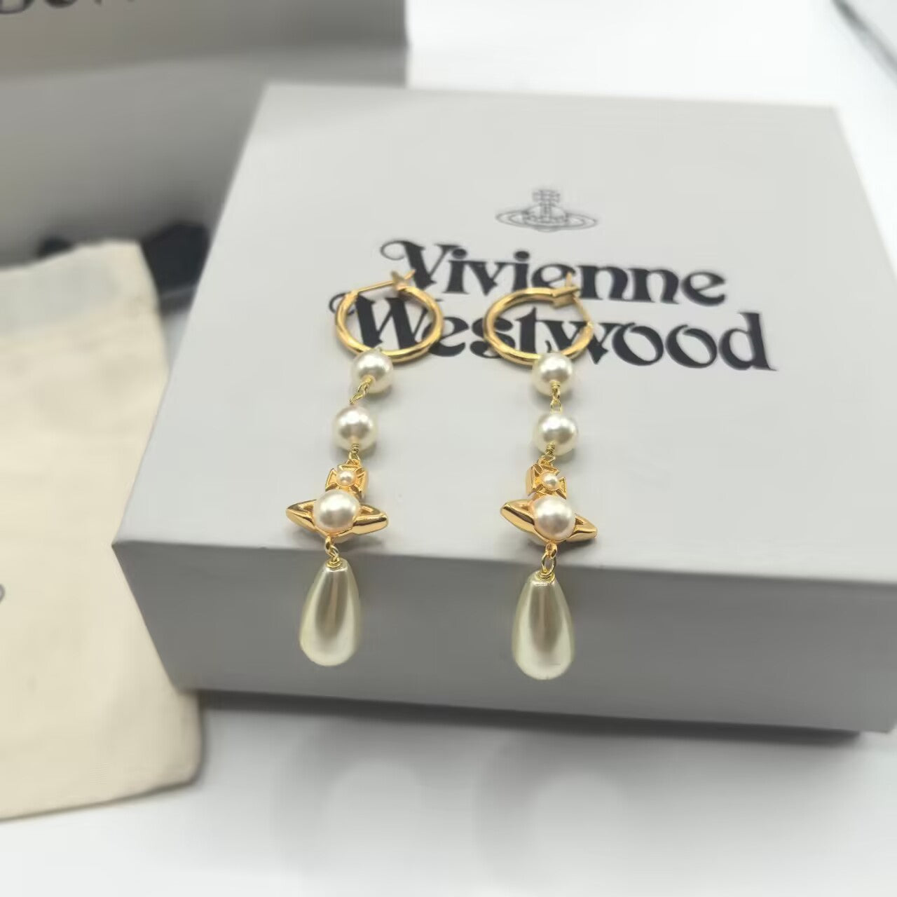 Vivienne Westwood Pearl Drop Earrings