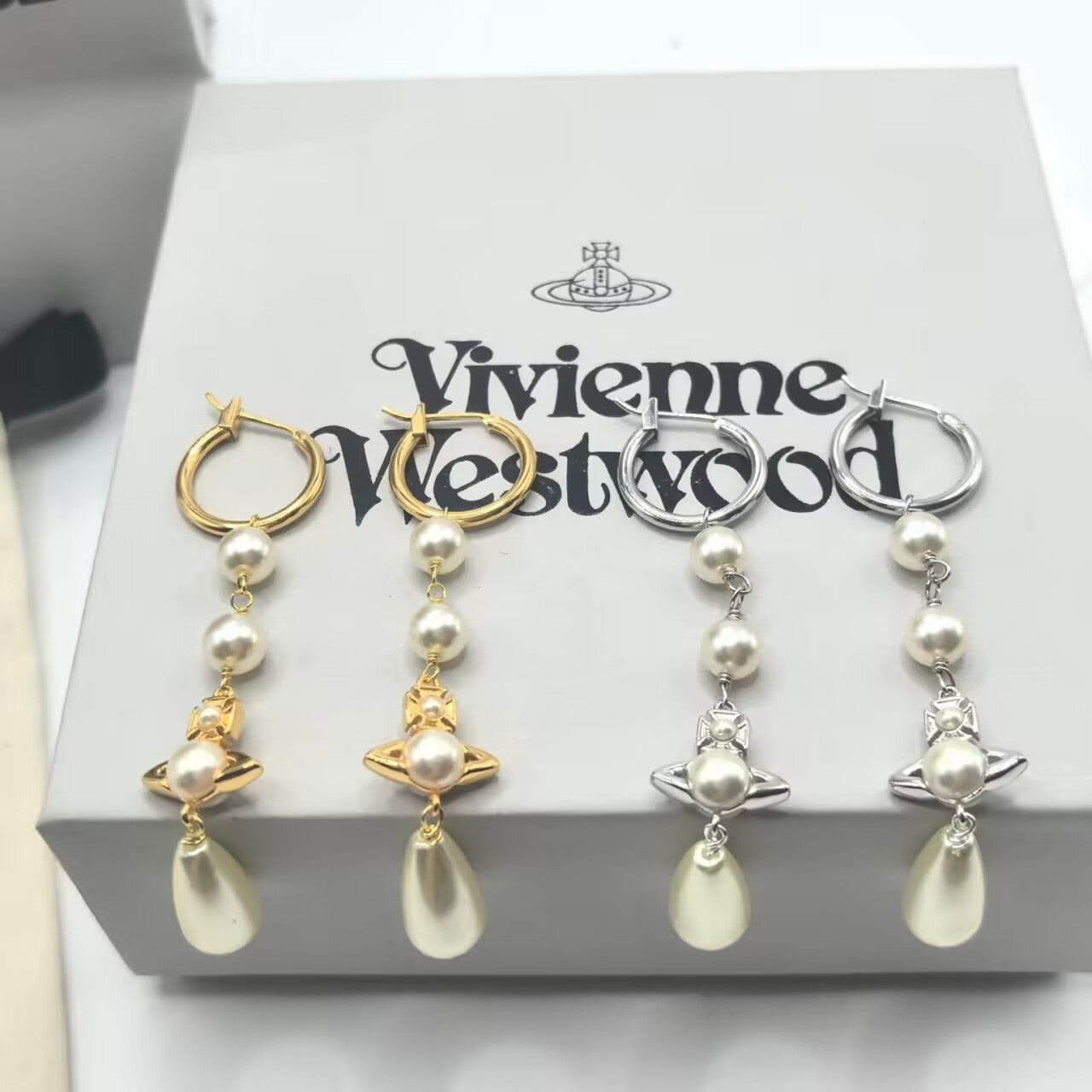 Vivienne Westwood Pearl Drop Earrings