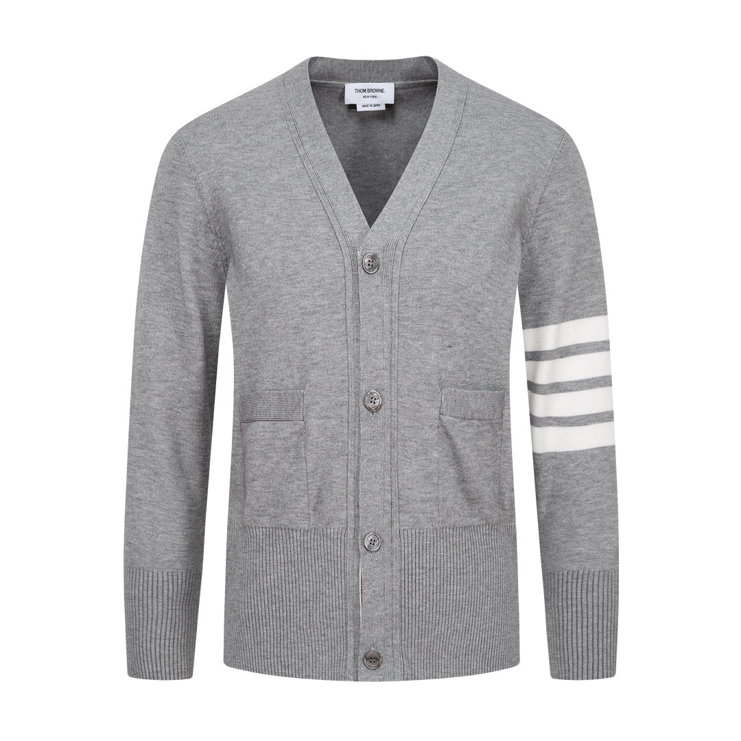 Thom BrowneV-Neck Knitted Cardigan