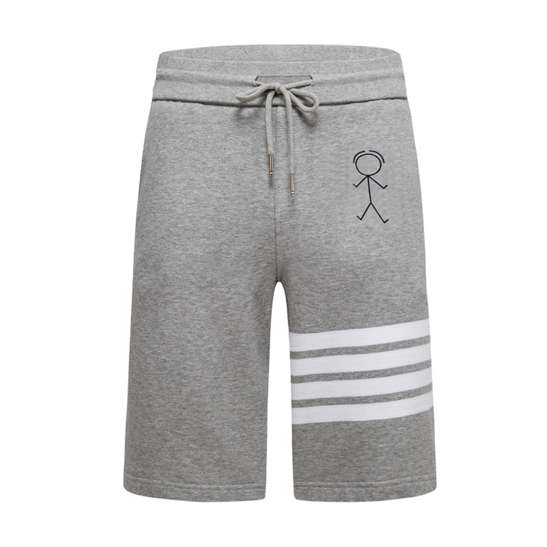 Thom BrowneMen's Sports Shorts - 100% Cotton Made in Japan with 4-Bar Detail