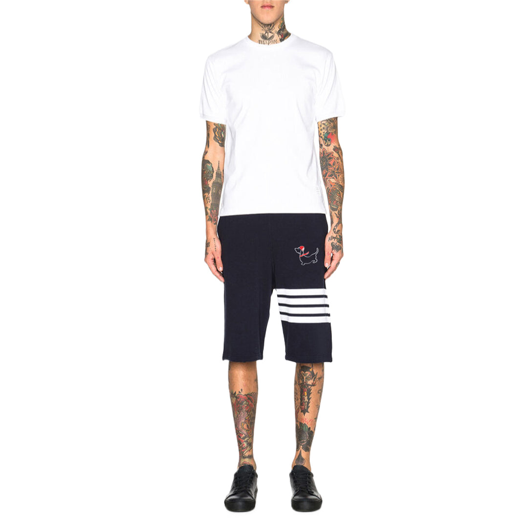 Thom BrowneMen's Sports Shorts - 100% Cotton Made in Japan with 4-Bar Detail