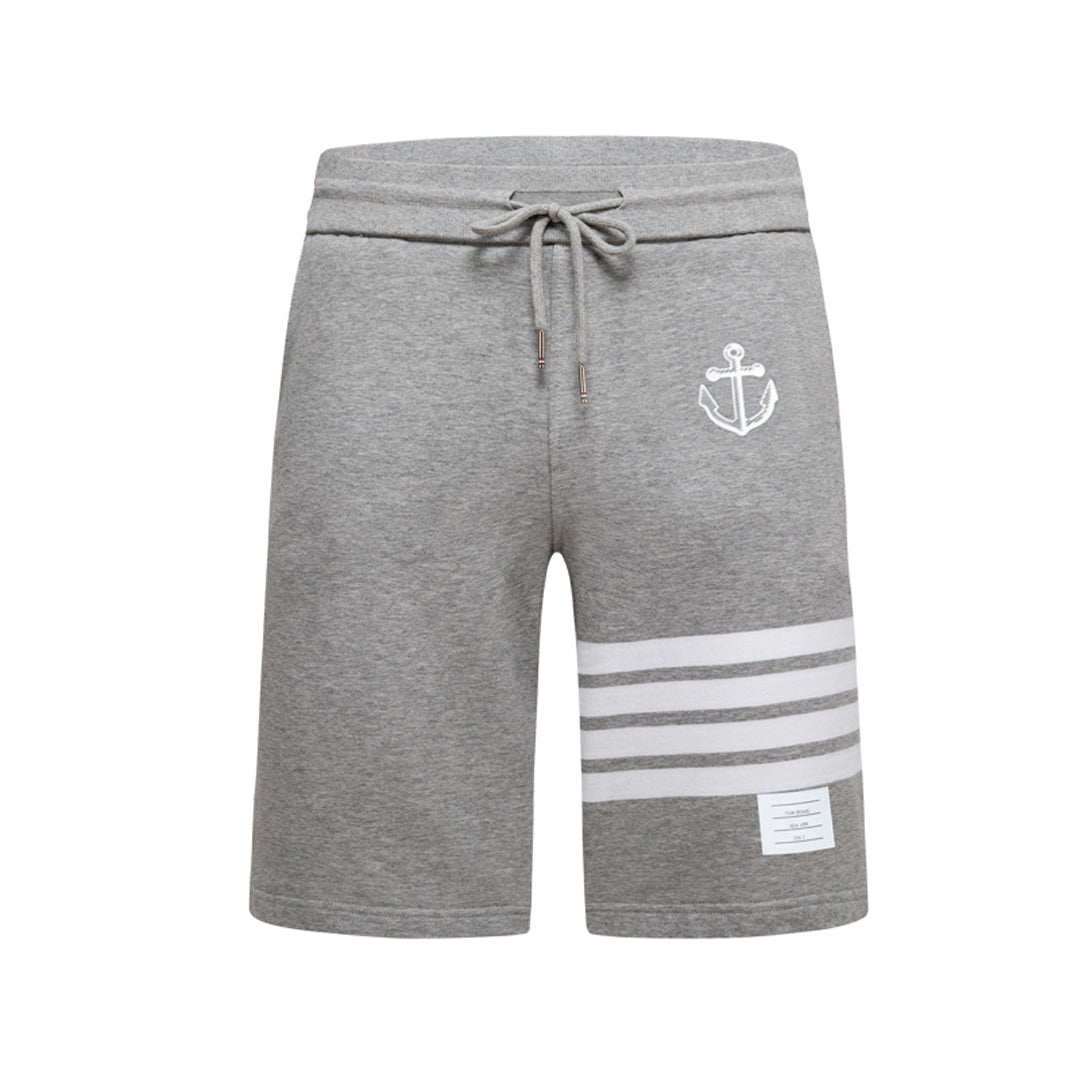Thom BrowneMen's Sports Shorts - 100% Cotton Made in Japan with 4-Bar Detail