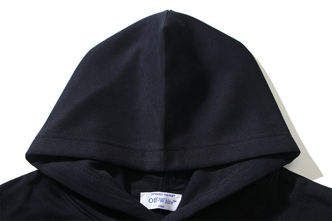 OFF-WHITELogo Print Oversized Hoodie – 100% Cotton