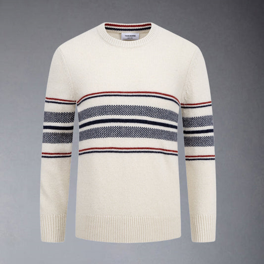 Round neck wool sweater