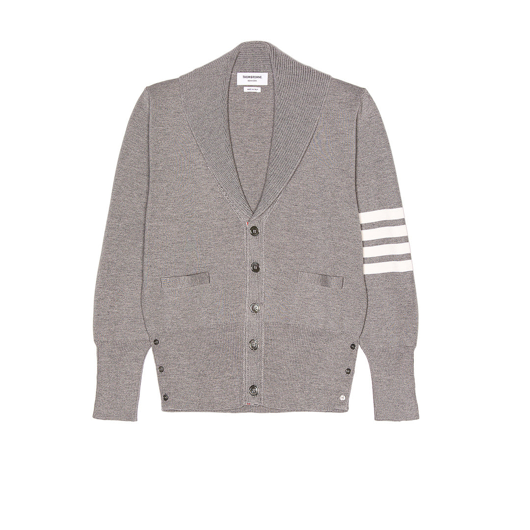 Thom BrowneThick Knitted Zip-Up Jacket