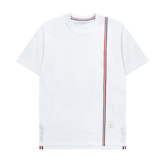 Men's Pure Cotton Polo Shirt | V-Neck | 4-Bar Heritage Detail